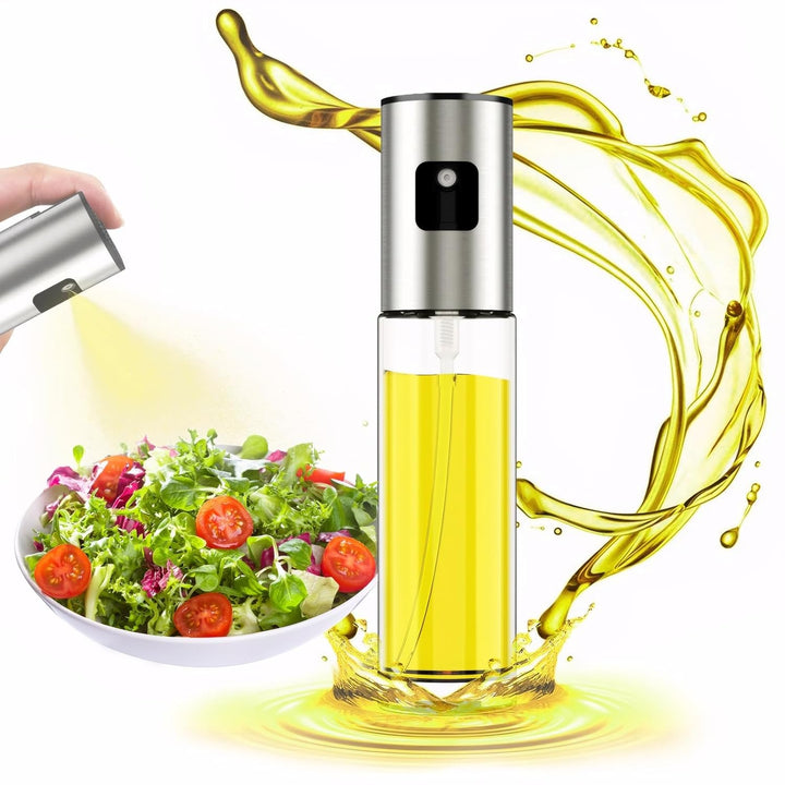 Oil Sprayer for Cooking,100ml Olive Oil Spritzer,1 Pack Food-grade Olive Oil Spray Bottle with 304 Stainless SteelOil Sprayer for Air Fryer,an Olive Oil Dispenser Bottle,Perfect for Salad,BBQ, Baking