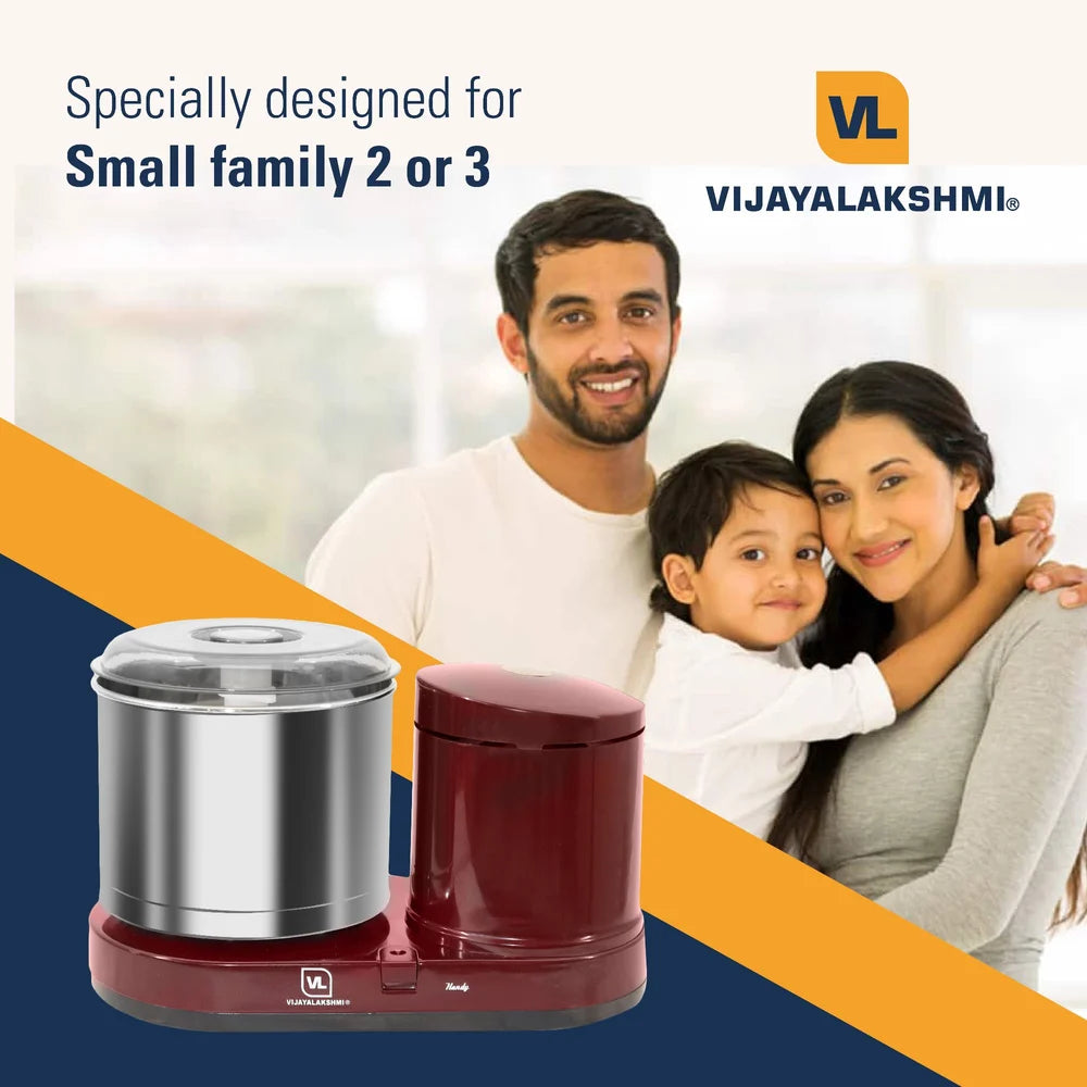Vijayalakshmi 1.25 Litre Handy Table Top Wet Grinder