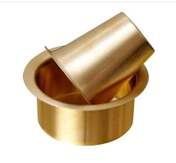 Brass Tea and Coffee Cups Set | Designer Dawara/Dabara & Tumbler for Serving Filter Coffee/Tea Traditional Kumbakonam | Coffee Serving Sets | Brass Coffee Cup