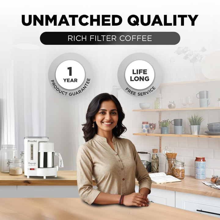 Preethi Dripcafe Coffee Maker (White)