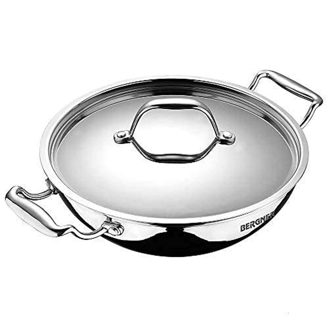 BERGNER ARGENT TRIPLY STAINLESS STEEL DEEP KADAI